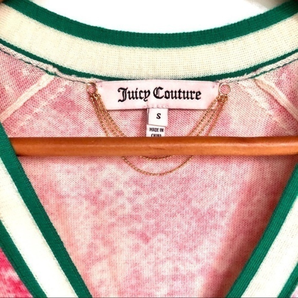 Juicy Couture Pink Python Print Wool Cardigan S - image 4